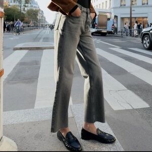 Zara Brand New Women’s High Waist Dark Grey Straight Leg Jeans- Size 4